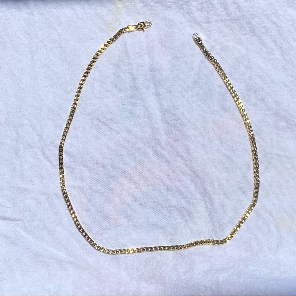 Gold Micro Cuban Chain, 18”, 2mm